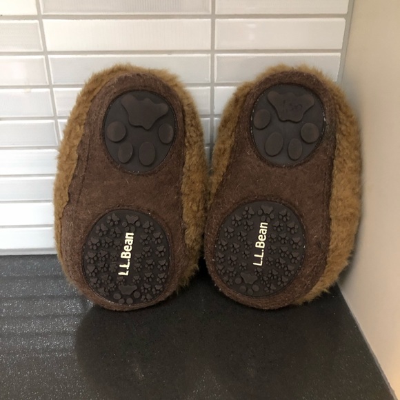 EUC L.L. Bean Animal Paws toddler Moose slippers - Picture 5 of 8